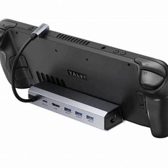 JSAUX Docking Station & 65W Charger For Handheld Gaming PC, 6-in-1  Dock, - Picture 1 of 4